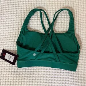 lululemon athletica green Energy Cross-Back Sports Bra